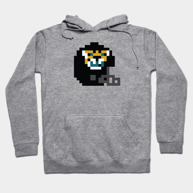 8 Bit Jacksonville Jaguars Helmet Hoodie by N8I